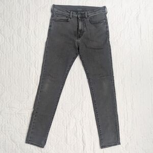 H&M Black Distressed Denim Skinny Jeans